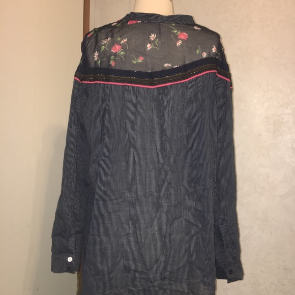 Free People Gauzy Oversized Blouse - XS - Picture 3 of 6